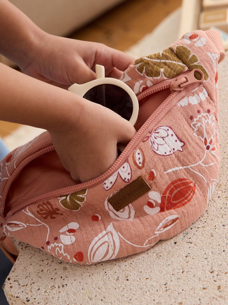 Sac banane enfant en gaze de coton Mindanao Rose - Kiabi