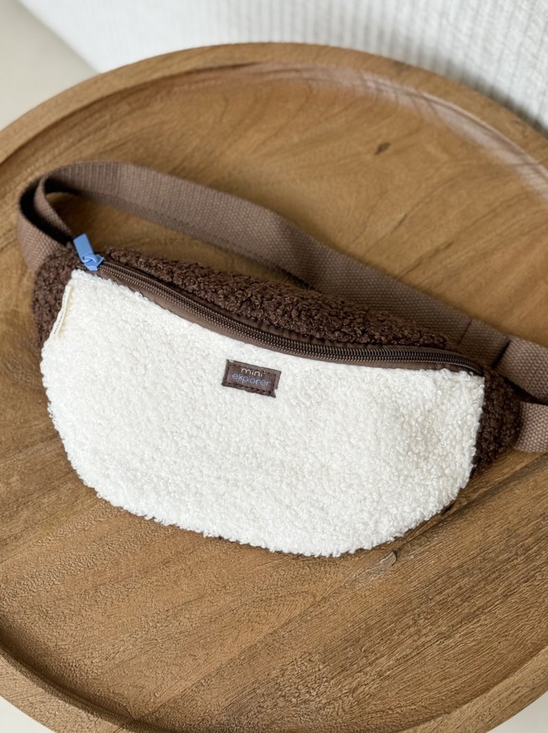 Sac banane enfant en sherpa Cracotte Marron - Kiabi