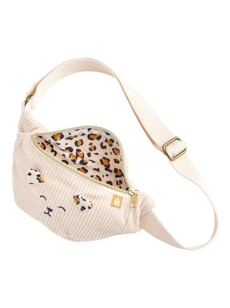 Sac banane enfant en velours côtelé - SAUTHON Ecru - Kiabi