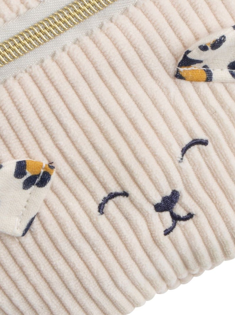 Sac banane enfant en velours côtelé - SAUTHON Ecru - Kiabi