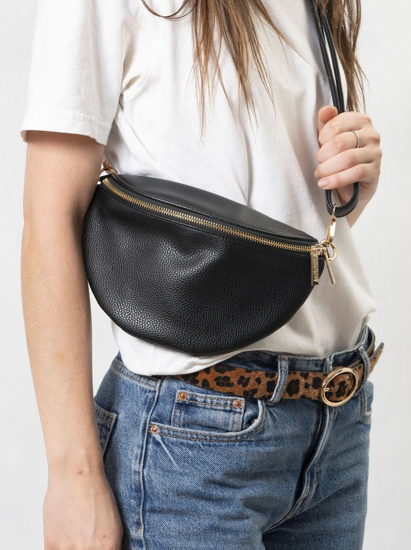 Sac banane  femme Isotoner Noir - Kiabi