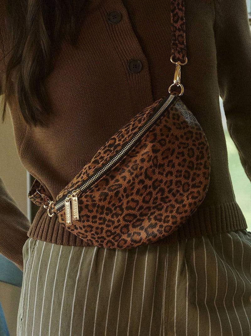 Sac banane  femme Isotoner Noir Marron - Kiabi