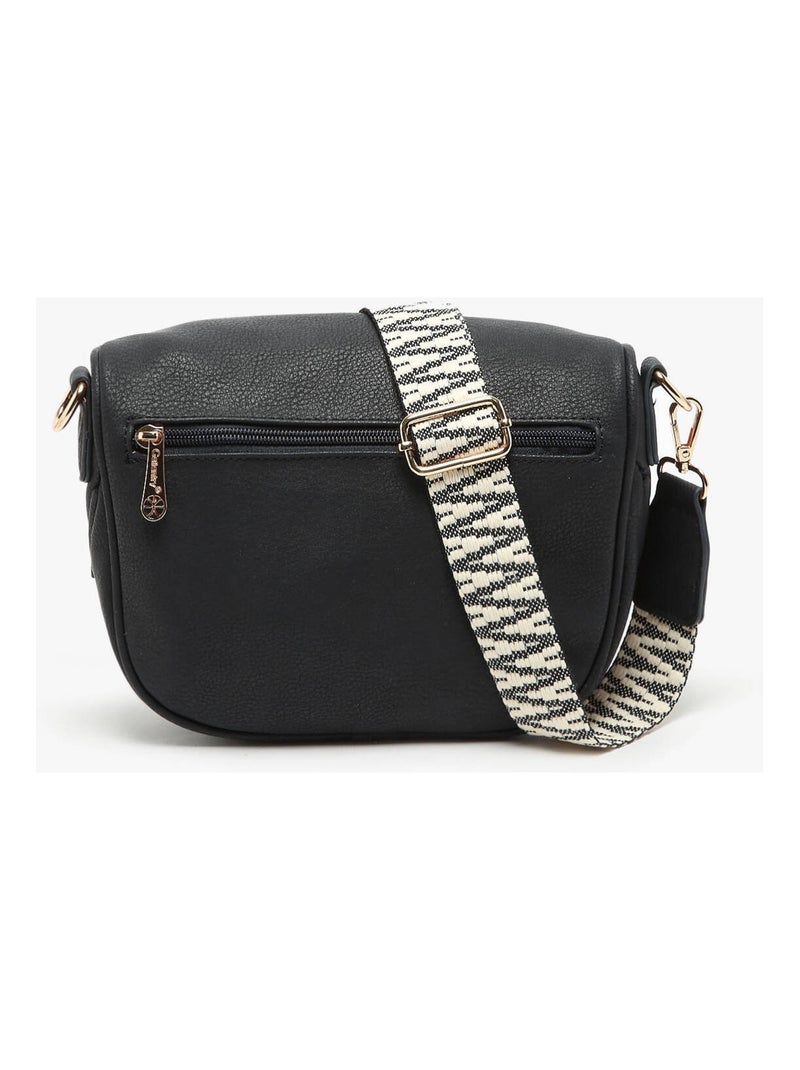 Sac banane gallantry toile enduite Bleu Noir - Kiabi