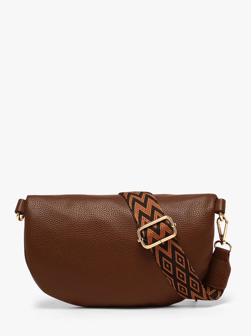 Sac banane gallantry toile enduite Marron caramel - Kiabi