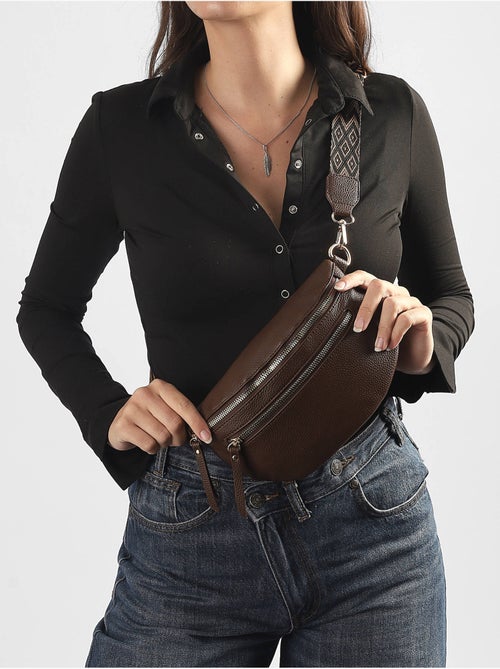 Sac banane gallantry toile enduite - Kiabi