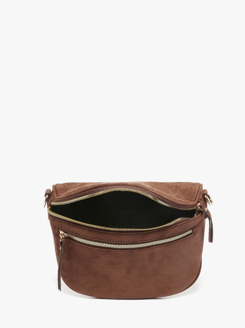 Sac banane gallantry toile enduite Marron caramel - Kiabi