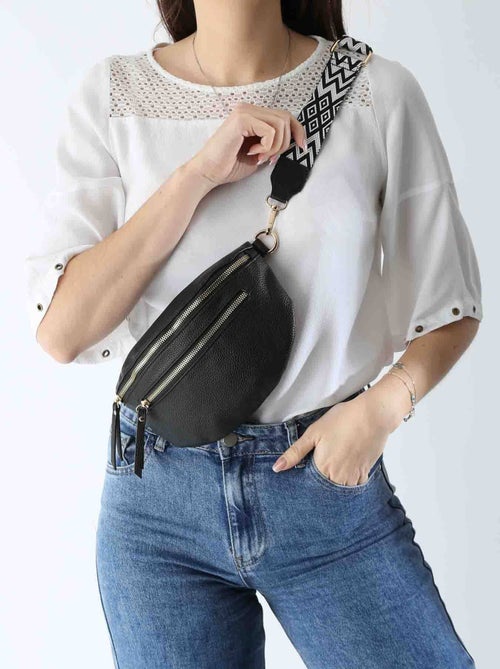 Sac banane gallantry toile enduite - Kiabi