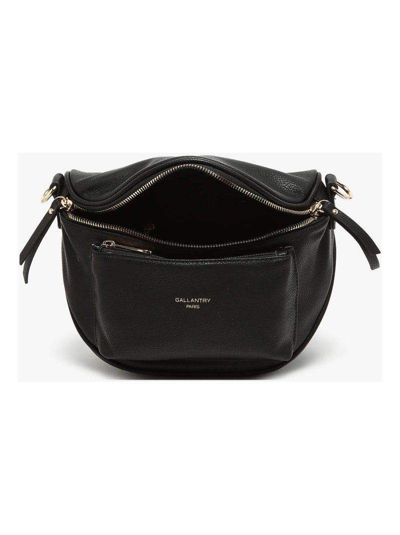 Sac banane gallantry toile enduite Noir - Kiabi