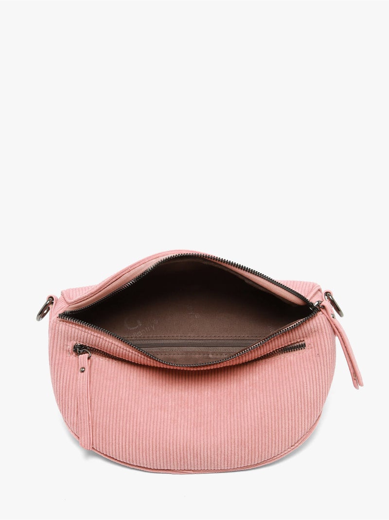 Sac banane gallantry toile enduite Rose pastel - Kiabi