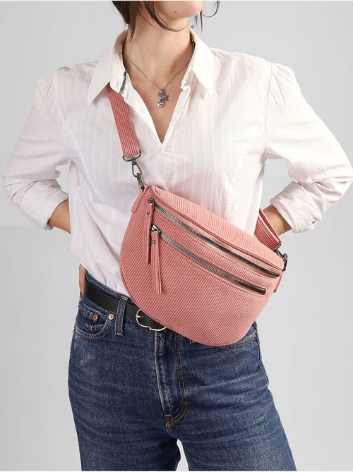 Sac banane gallantry toile enduite - Kiabi
