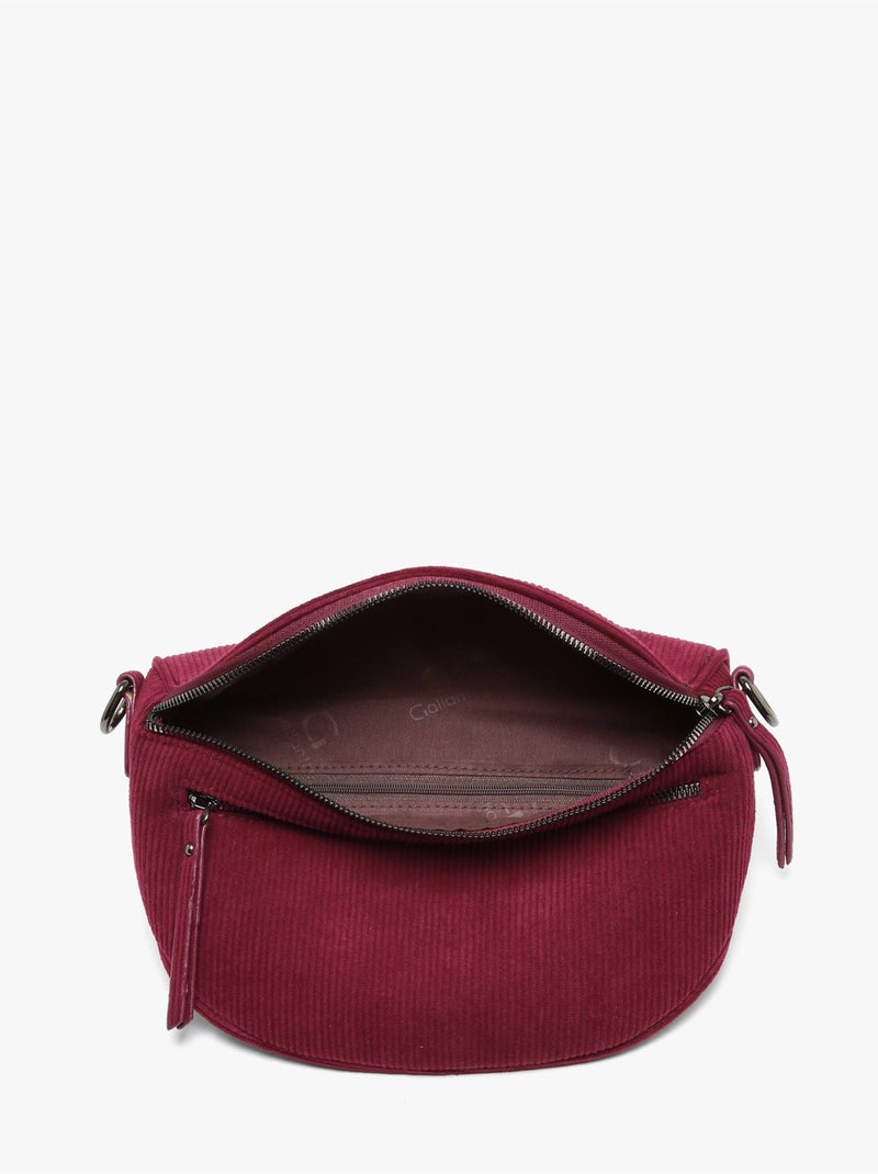 Sac banane gallantry toile enduite Rouge brique - Kiabi
