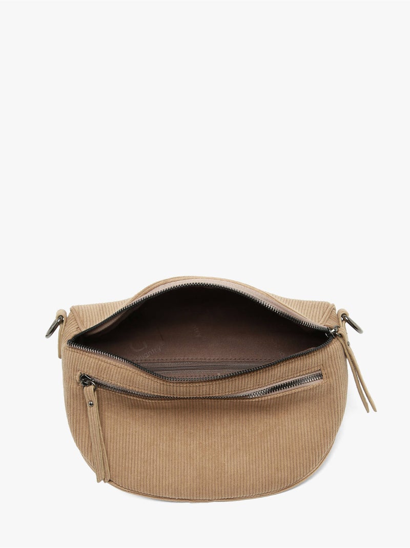 Sac banane gallantry toile enduite Taupe - Kiabi