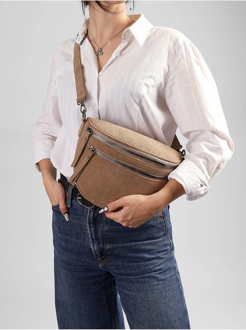 Sac banane gallantry toile enduite - Kiabi