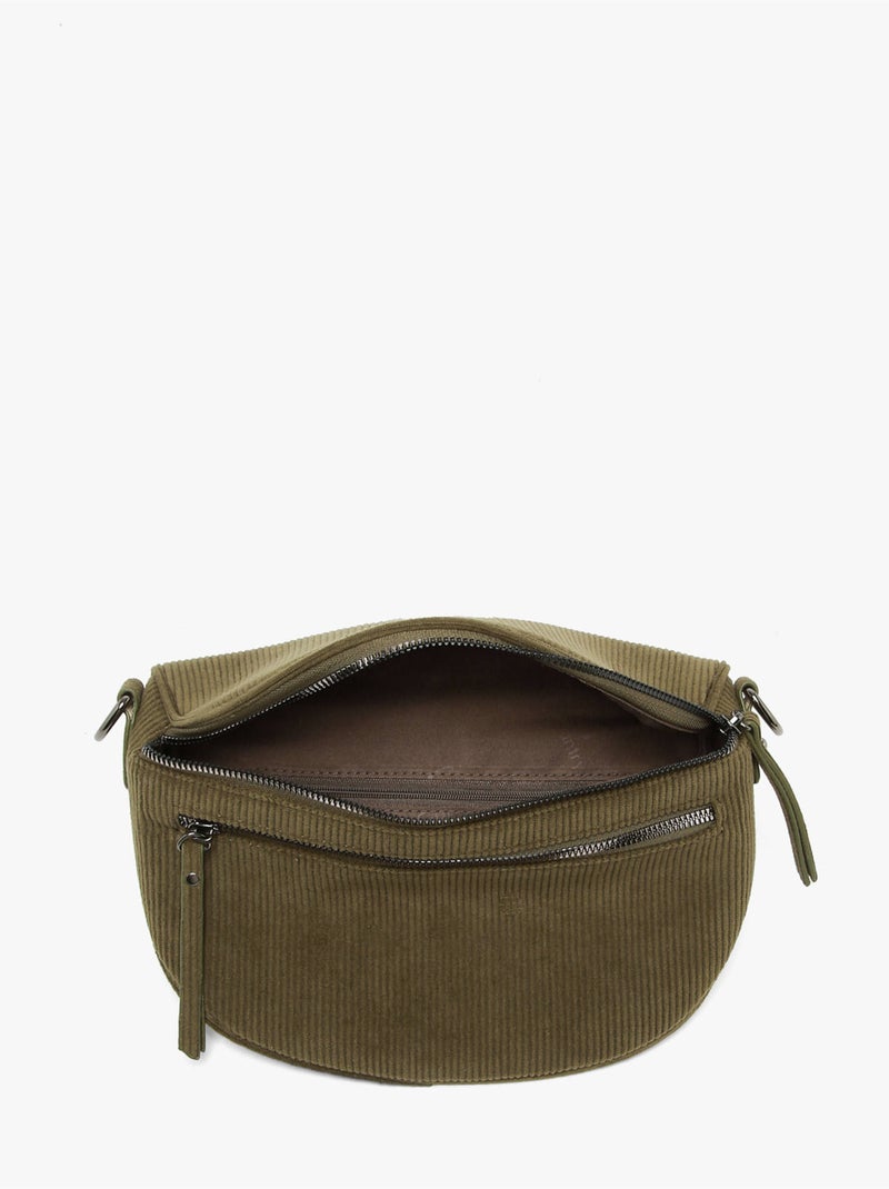 Sac banane gallantry toile enduite Vert chèvrefeuille - Kiabi