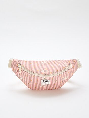 Sac banane imprimé all-over fleuri en coton