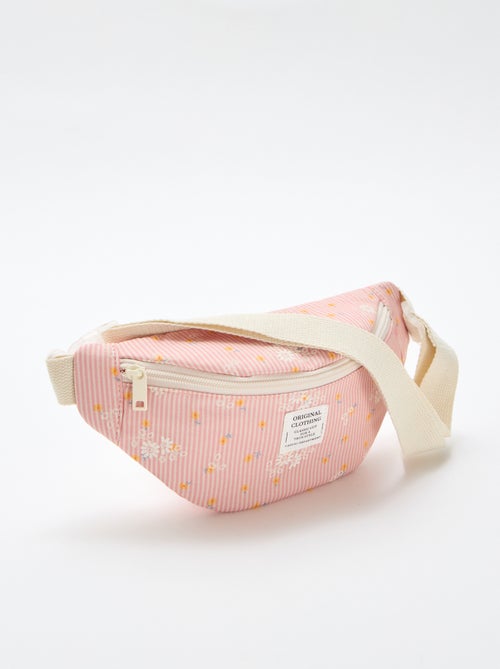 Sac banane imprimé all-over fleuri en coton - Kiabi