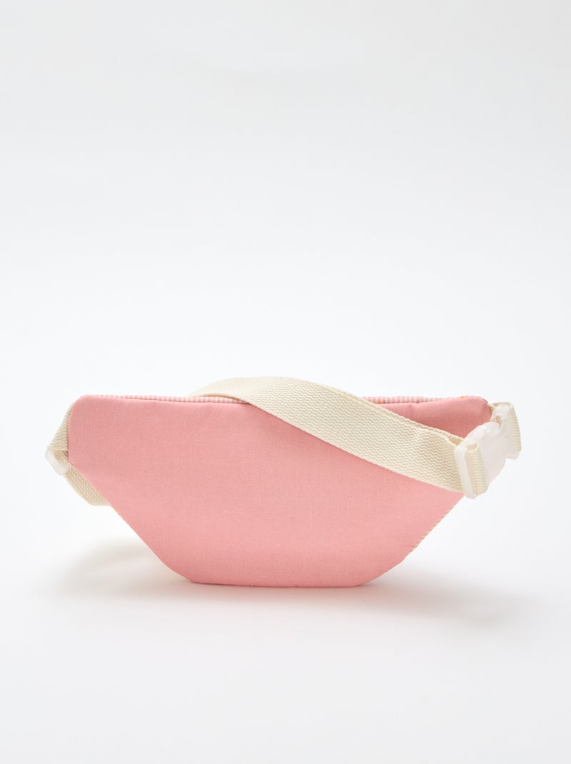 Sac banane imprimé all-over fleuri en coton Rose - Kiabi