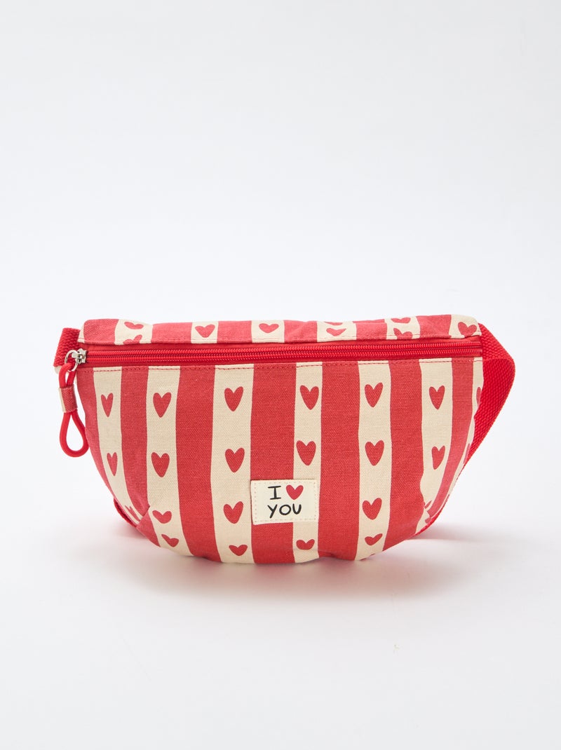 Sac Banane imprimé cœurs 'Agathe Sorlet x Kiabi' - Saint-Valentin Blanc - Kiabi