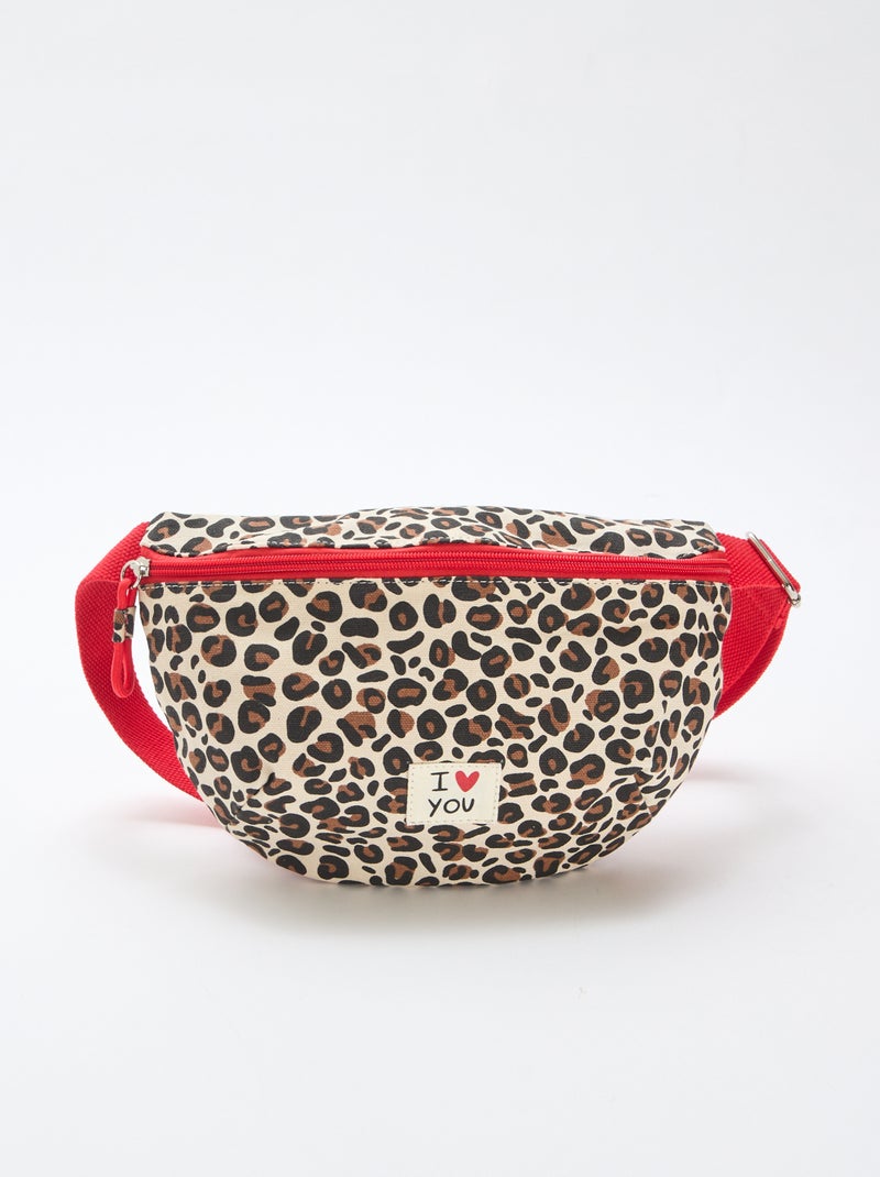 Sac Banane imprimé léopard 'Agathe Sorlet x Kiabi' - Saint-Valentin Blanc - Kiabi