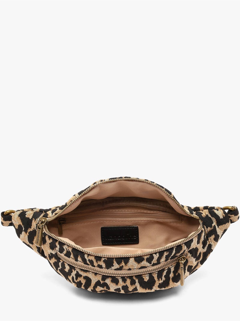 Sac banane mandoline coton melange Camel - Kiabi