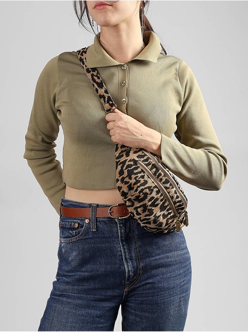 Sac banane mandoline coton melange - Kiabi