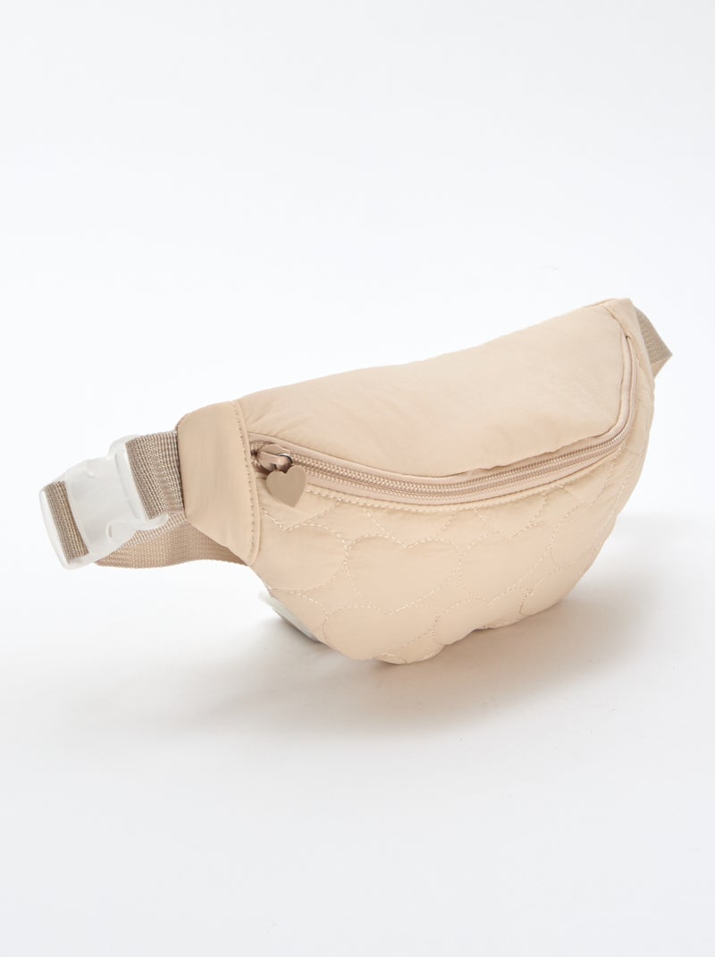 Sac banane matelassée Beige - Kiabi
