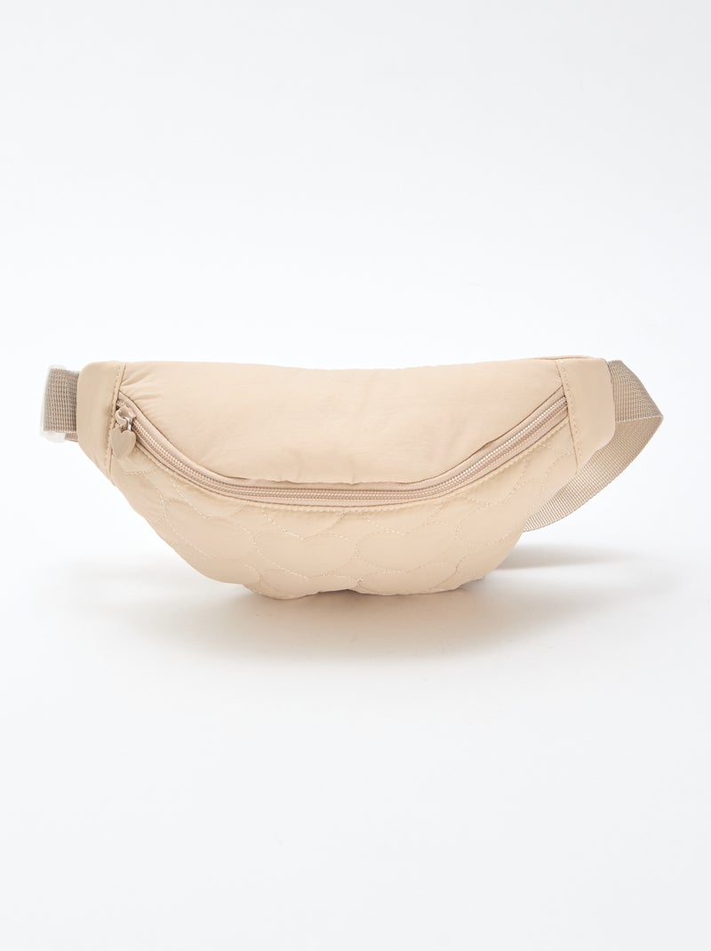 Sac banane matelassée Beige - Kiabi