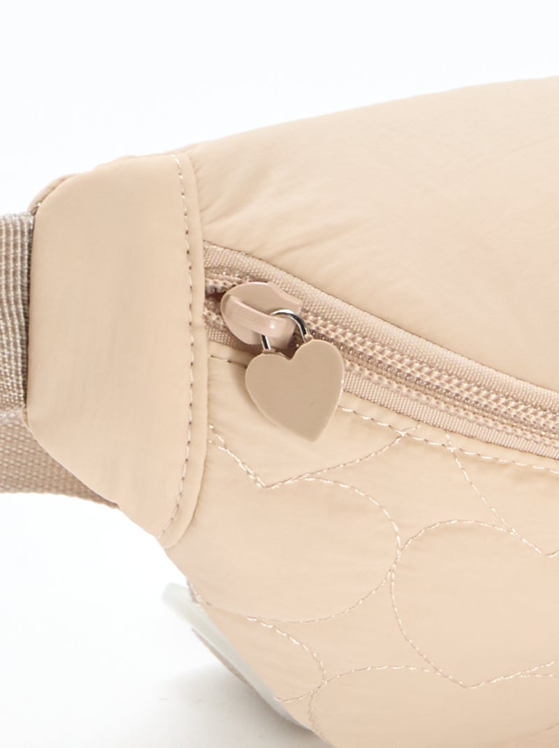 Sac banane matelassée Beige - Kiabi