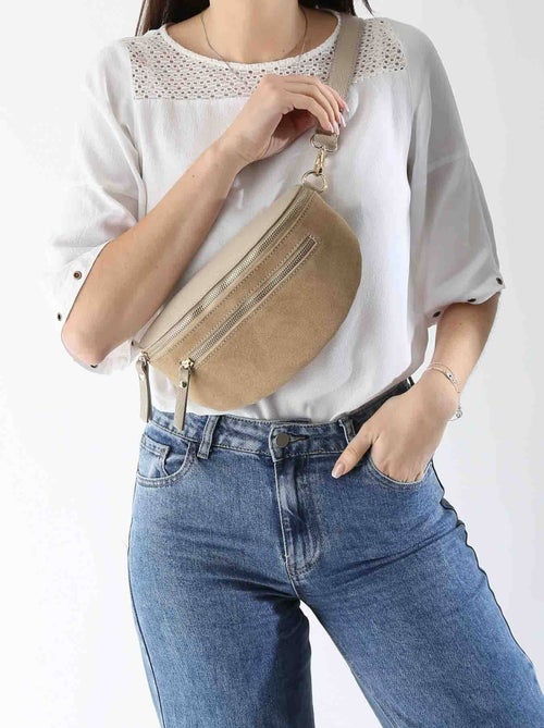 Sac Banane Milano Cuir De Vachette - Kiabi