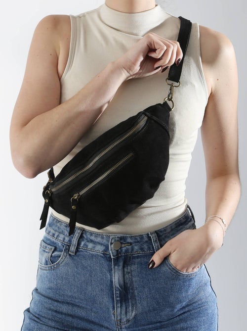 Sac Banane Milano Cuir De Vachette - Kiabi