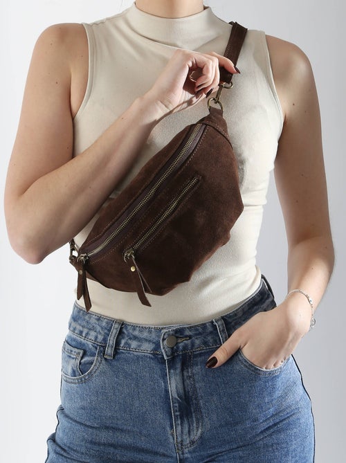 Sac Banane Milano Cuir De Vachette - Kiabi