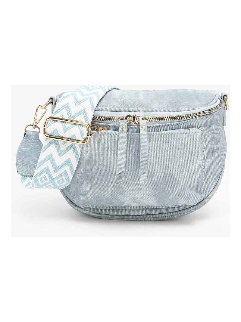Sac Banane Miniprix Textile Bleu clair - Kiabi