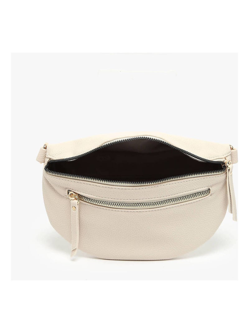 Sac Banane Miniprix Toile Enduite Beige - Kiabi