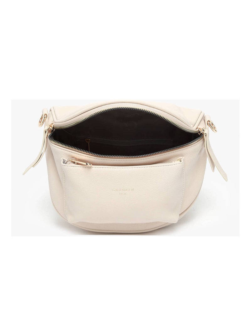 Sac Banane Miniprix Toile Enduite Beige - Kiabi