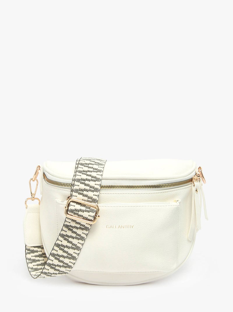 Sac Banane Miniprix Toile Enduite Blanc - Kiabi