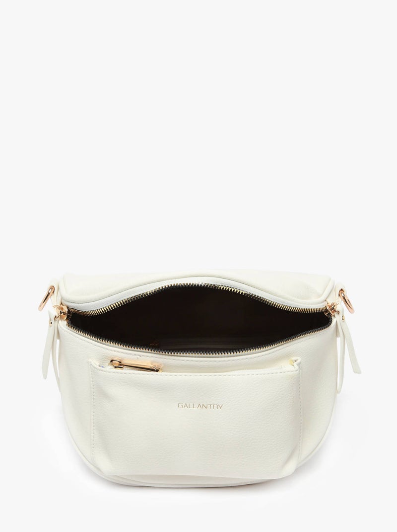 Sac Banane Miniprix Toile Enduite Blanc - Kiabi
