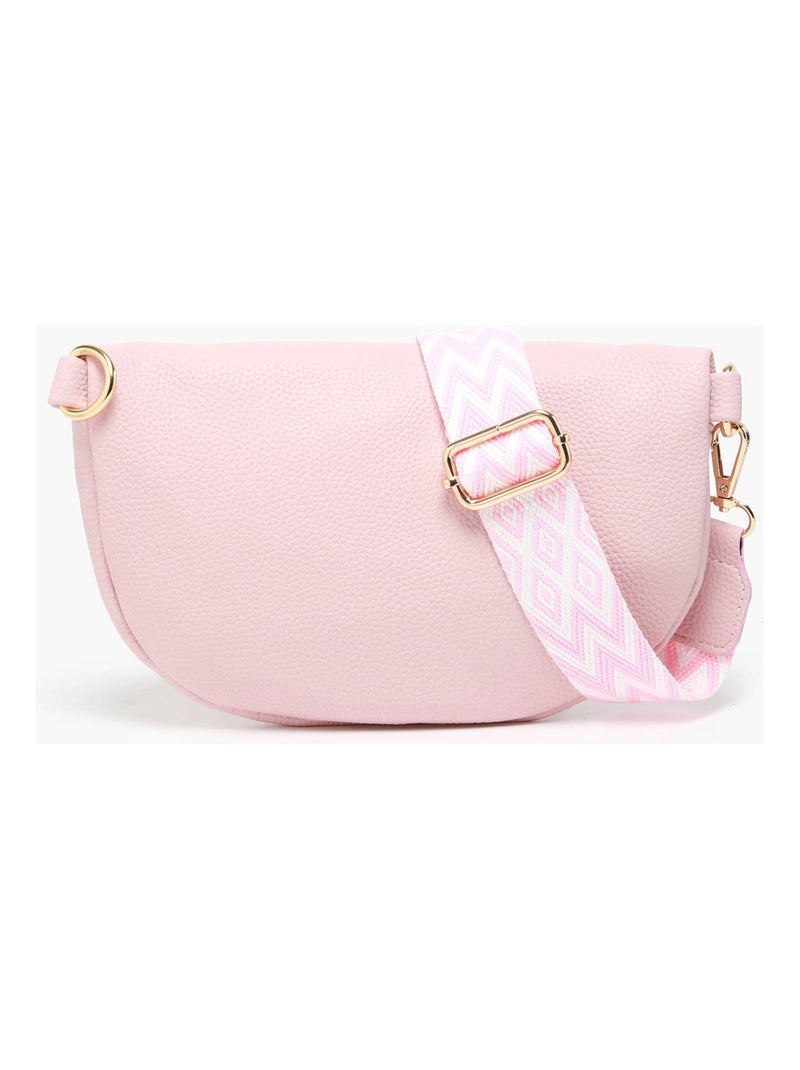Sac Banane Miniprix Toile Enduite Blanc Rose clair - Kiabi