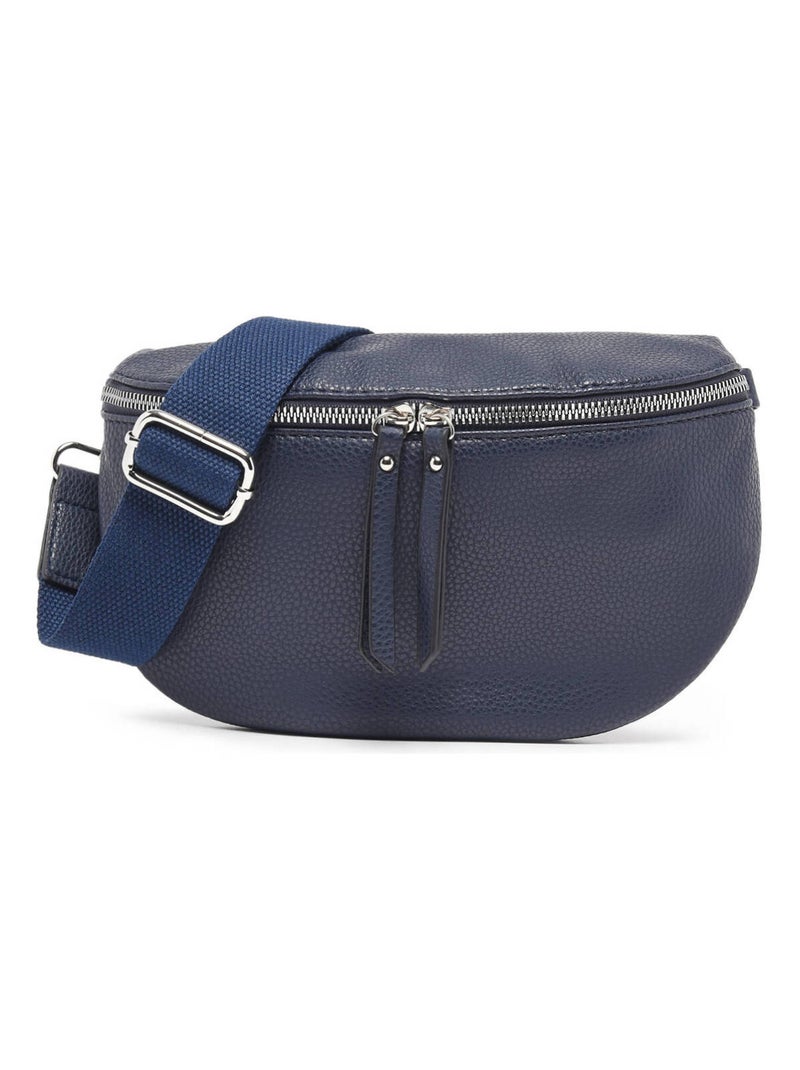 Sac Banane Miniprix Toile Enduite Bleu nuit - Kiabi