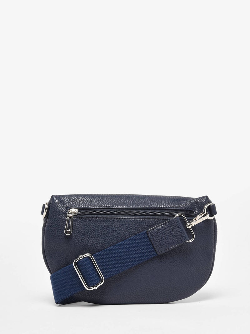 Sac Banane Miniprix Toile Enduite Bleu nuit - Kiabi