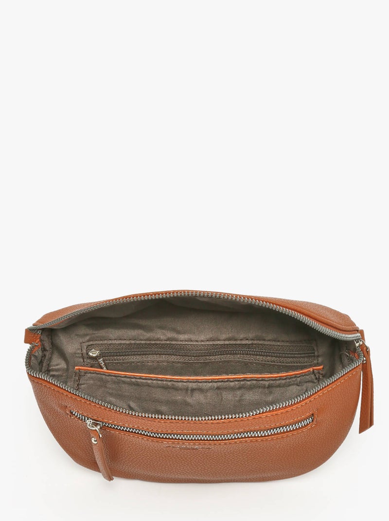 Sac Banane Miniprix Toile Enduite Camel - Kiabi