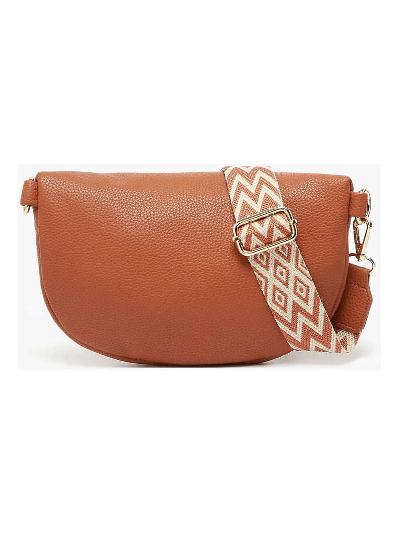 Sac Banane Miniprix Toile Enduite Marron - Kiabi