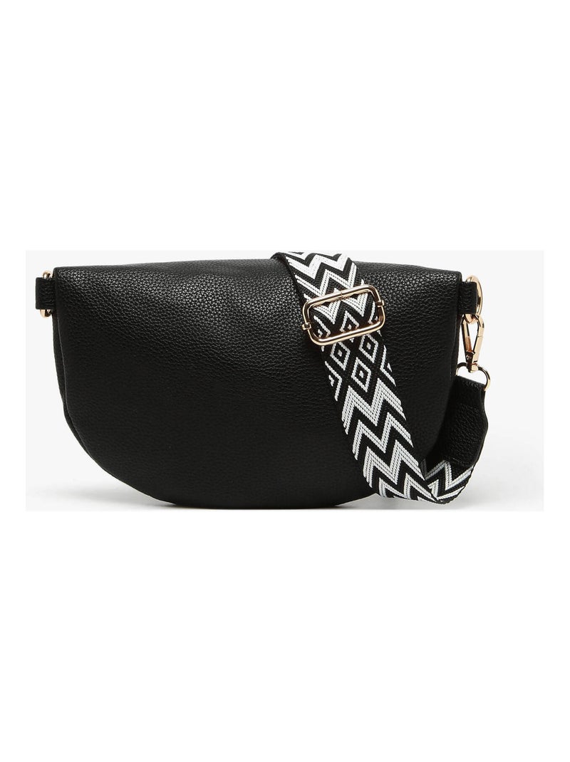 Sac Banane Miniprix Toile Enduite Noir - Kiabi