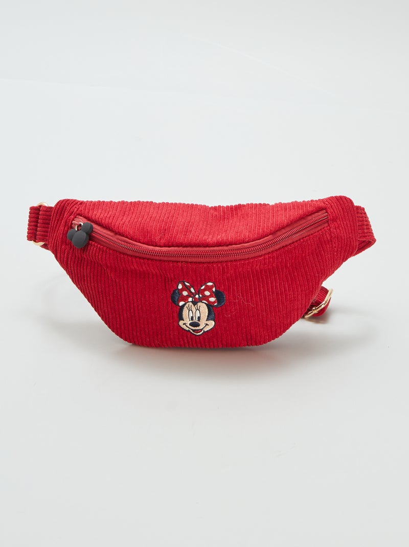 Sac banane 'Minnie' en velours côtelé Rouge - Kiabi