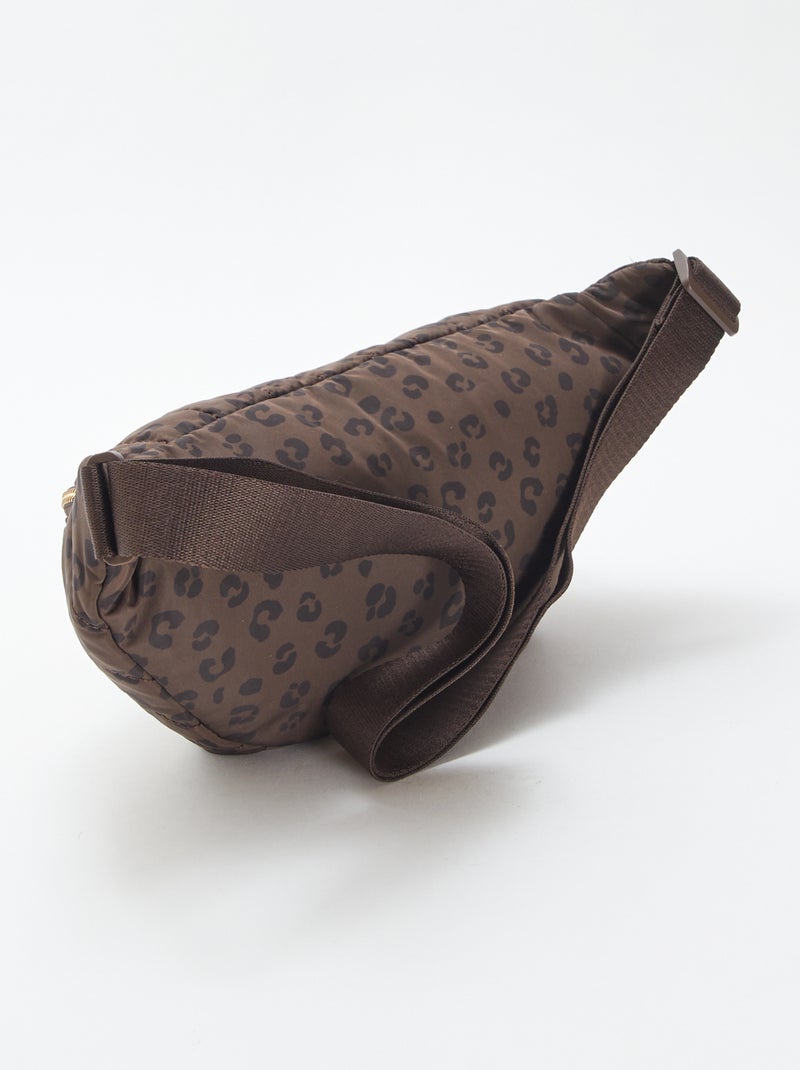 Sac banane motif léopard Marron - Kiabi