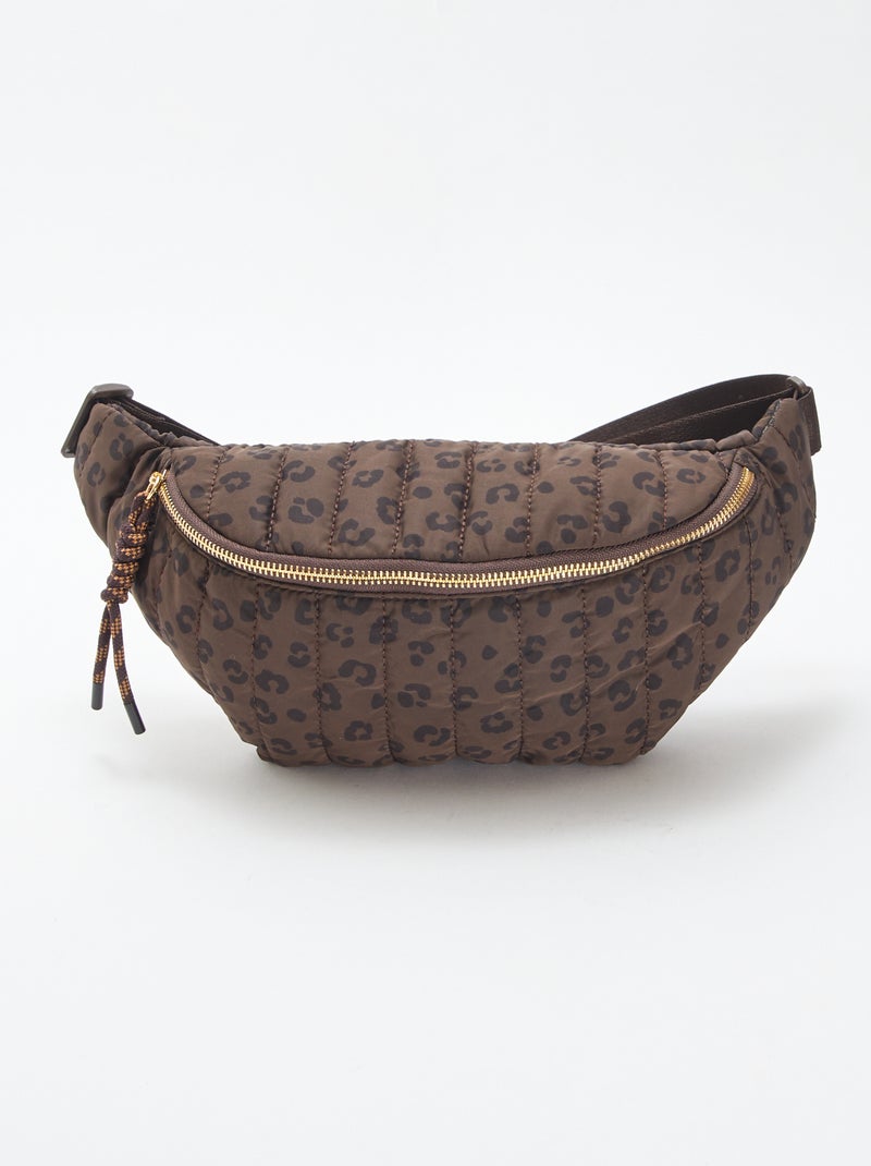 Sac banane motif léopard Marron - Kiabi