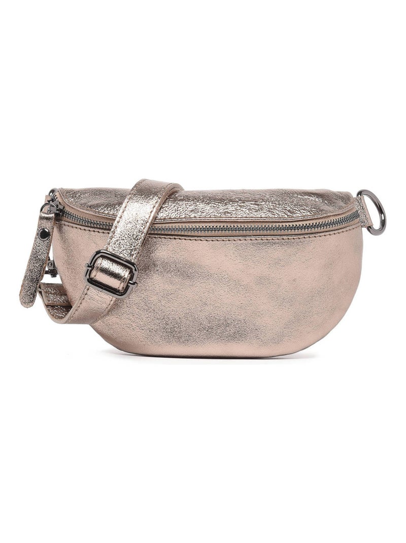 Sac Banane Nine Cuir Milano Cuir De Vachette Bronze - Kiabi