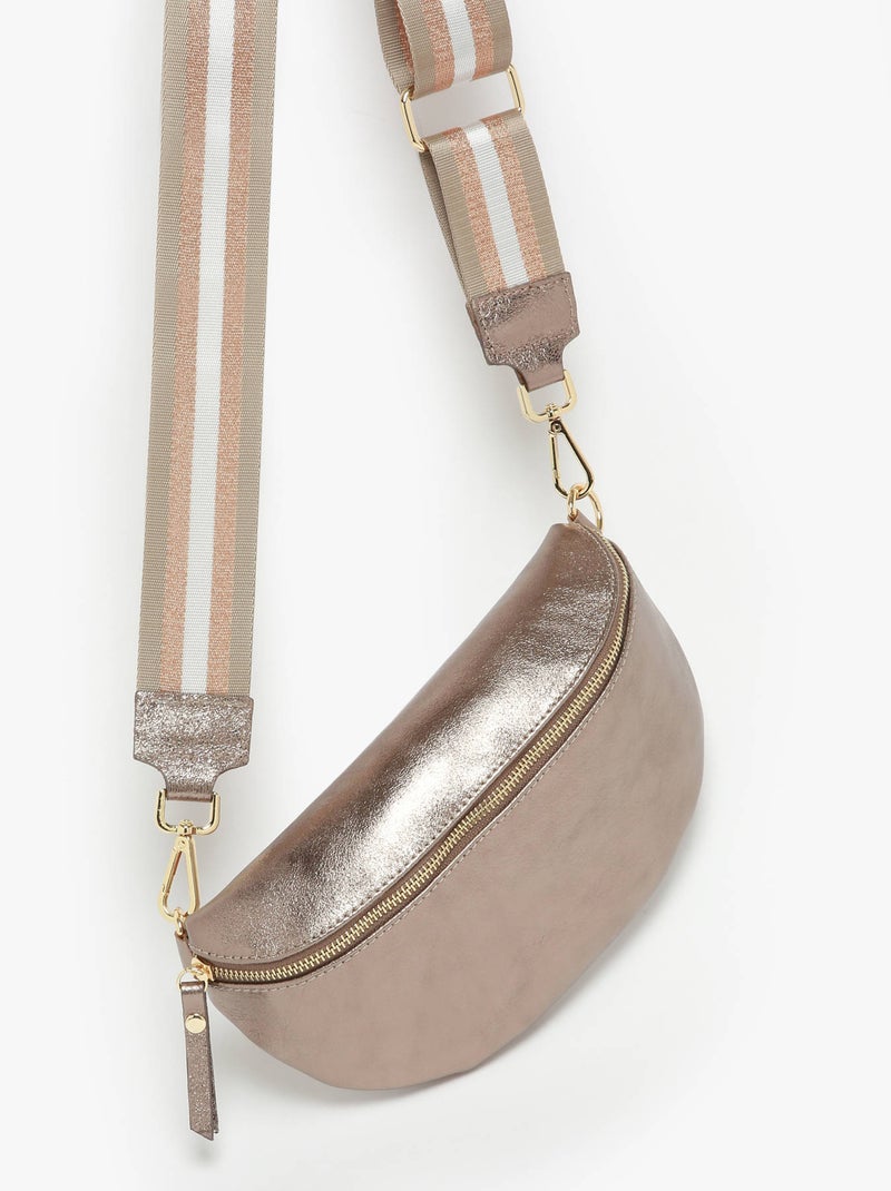Sac Banane Nine Cuir Milano Cuir De Vachette Bronze - Kiabi