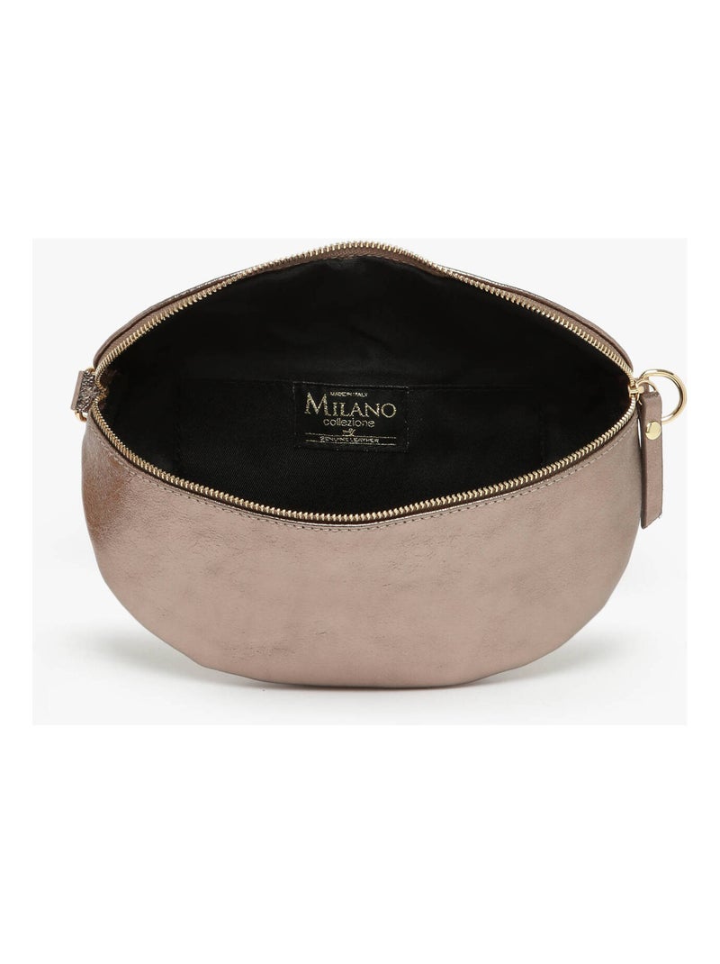 Sac Banane Nine Cuir Milano Cuir De Vachette Bronze - Kiabi