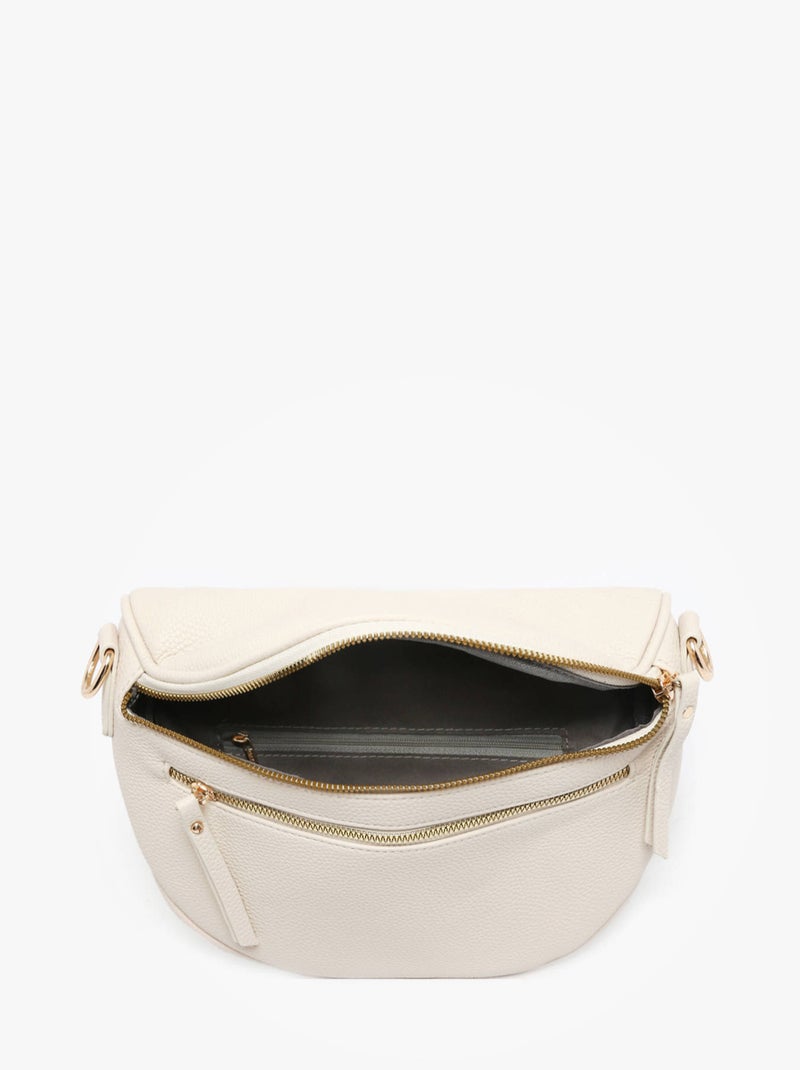 Sac Banane Sangle Miniprix Toile Enduite Beige - Kiabi