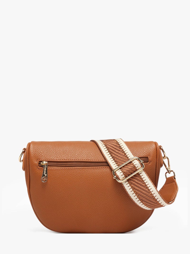 Sac Banane Sangle Miniprix Toile Enduite Marron - Kiabi